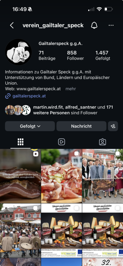 social media gailtaler speck