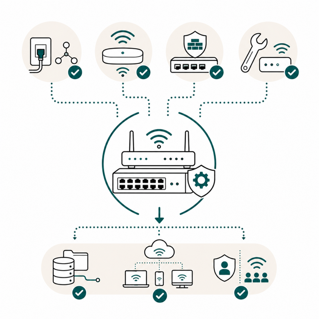 creativomedia infografik netzwerk wlan